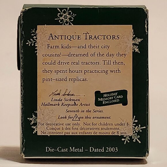 2003 Antique Tractors Miniature Collector's Series 7th in a Series Mini Tractor - Picture 9 of 10